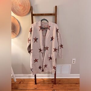 Women’s oversized open front sweater